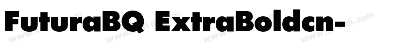 FuturaBQ ExtraBoldcn字体转换